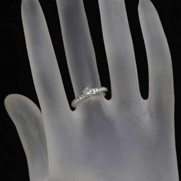 ティファニー Pt950 ダイヤモンド リング 0.30ct ソリティアチャネルセッティング