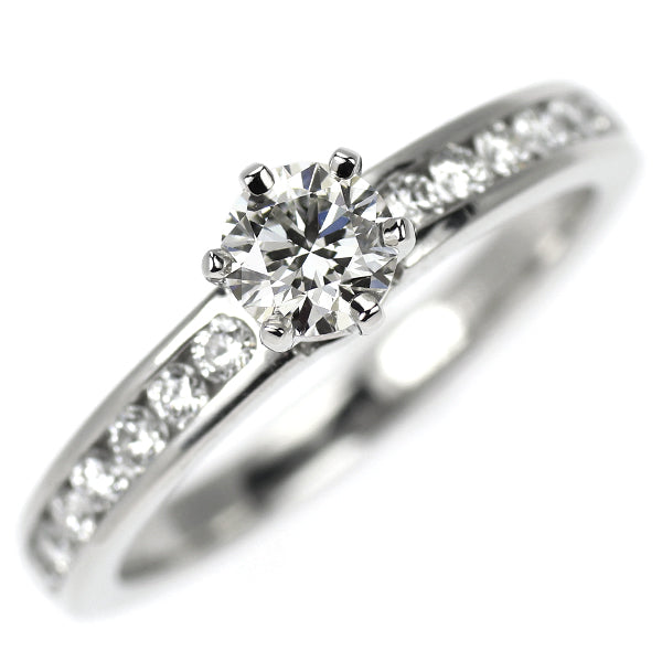 ティファニー Pt950 ダイヤモンド リング 0.30ct ソリティアチャネルセッティング