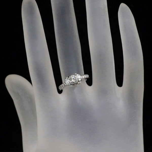 ティファニー Pt950 ダイヤモンド リング 0.52ct リボン