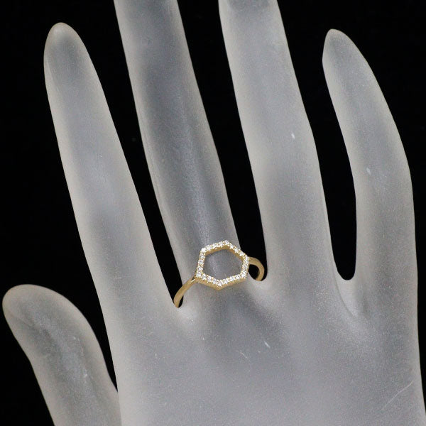 ヴィヴィアンクチュール/アーカー K18YG ダイヤモンド リング 0.12ct ルミパヴェ
