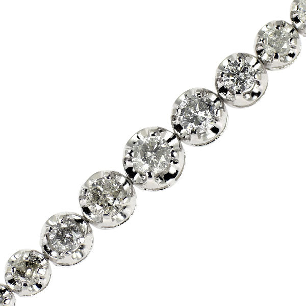 K18WG ダイヤモンド ブレスレット 2.00ct テニス