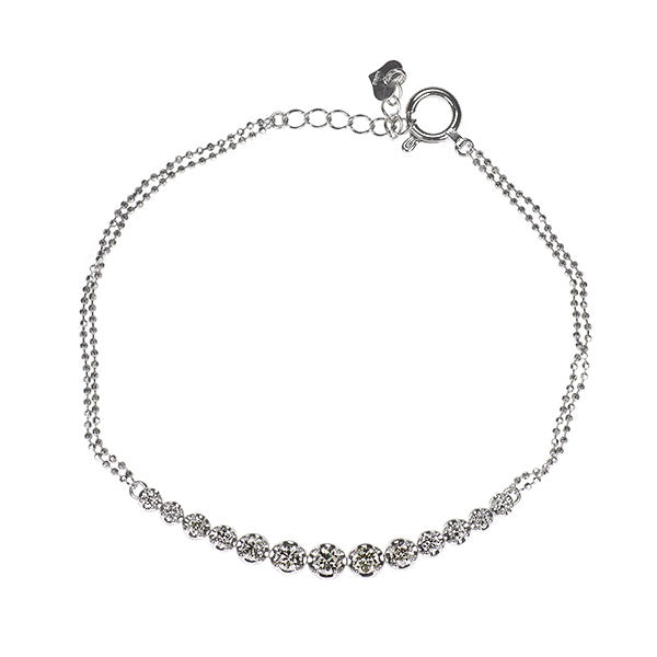 K18WG ダイヤモンド ブレスレット 0.70ct