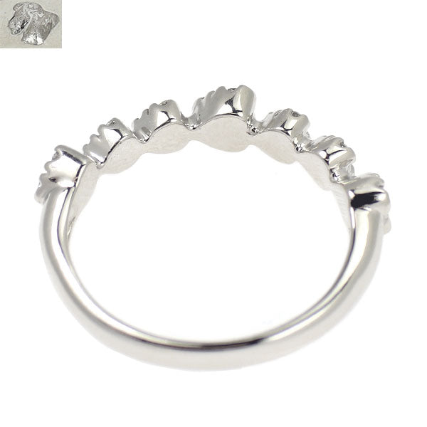 ポンテヴェキオ K18WG ダイヤモンド リング 0.16ct ハート