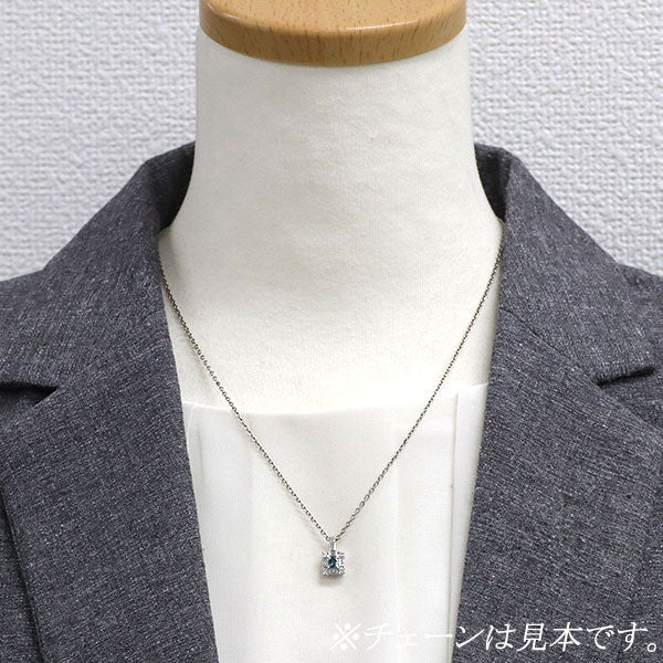 希少 K18WG ブラジル産 アレキサンドライト ダイヤモンド ペンダントトップ 0.19ct D0.66ct