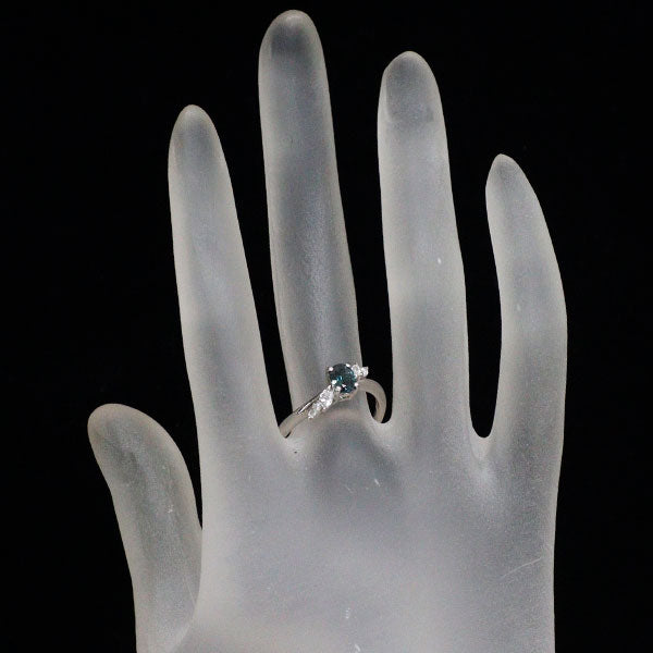 希少 Pt900 ブラジル産アレキサンドライト ダイヤモンド リング 0.49ct D0.16ct