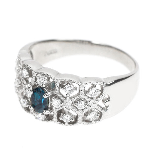 希少 Pt900 ブラジル産アレキサンドライト ダイヤモンド リング 0.25ct D0.28ct
