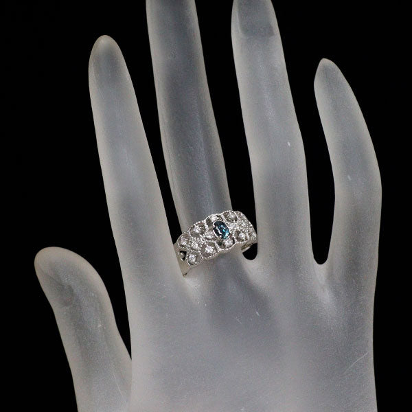 希少 Pt900 ブラジル産アレキサンドライト ダイヤモンド リング 0.25ct D0.28ct