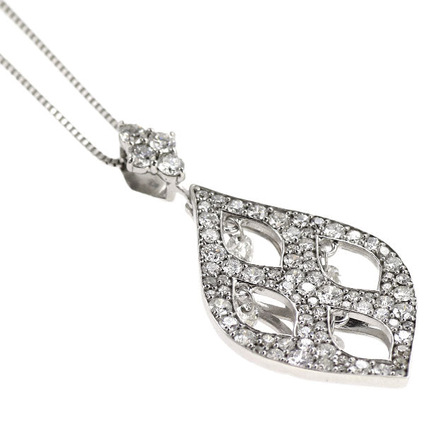 K18WG ダイヤモンド ペンダントネックレス 1.70ct