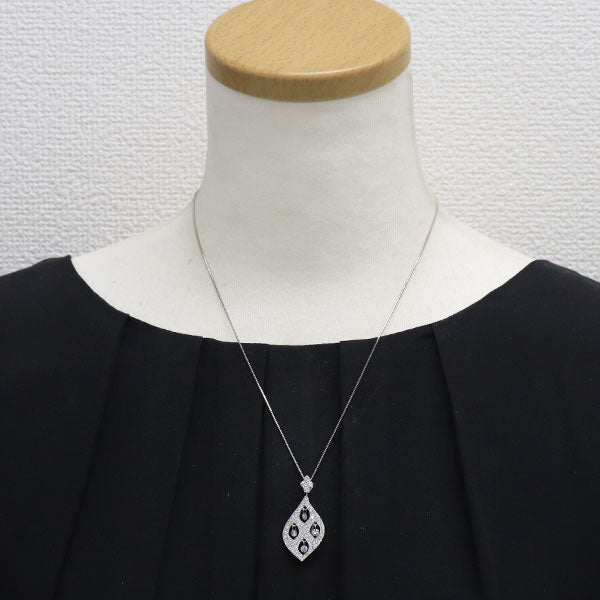 K18WG ダイヤモンド ペンダントネックレス 1.70ct