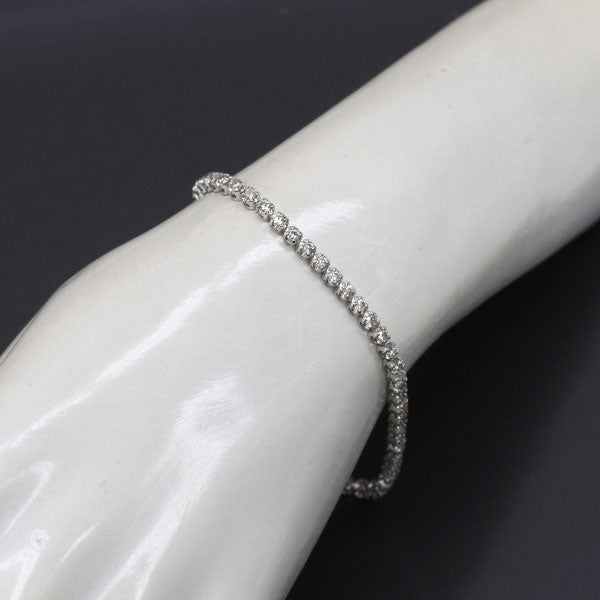 Pt850 ダイヤモンド テニス ブレスレット 2.00ct