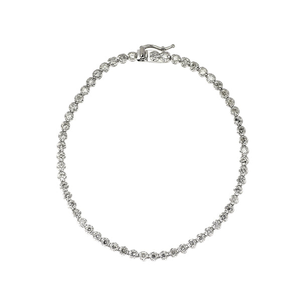 Pt850 ダイヤモンド テニス ブレスレット 2.00ct