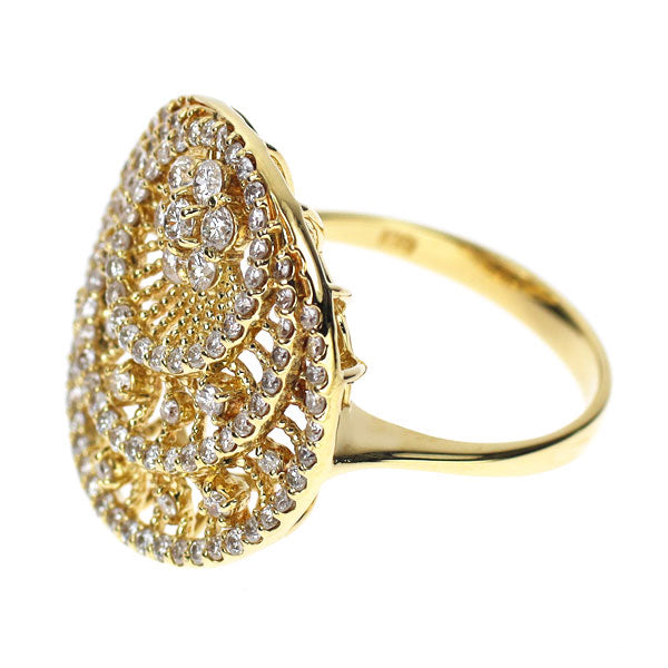 K18YG ダイヤモンド リング 0.96ct