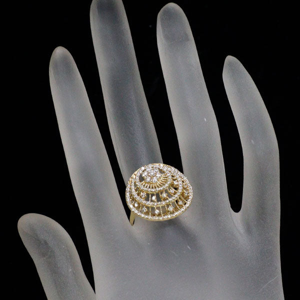 K18YG ダイヤモンド リング 0.96ct