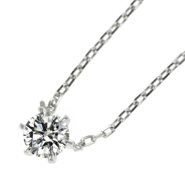 スタージュエリー Pt950 ダイヤモンド ペンダントネックレス 0.10ct