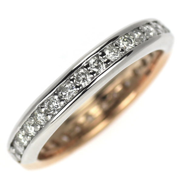 Pt900/K18PG ダイヤモンド リング 0.50ct フルエタニティ