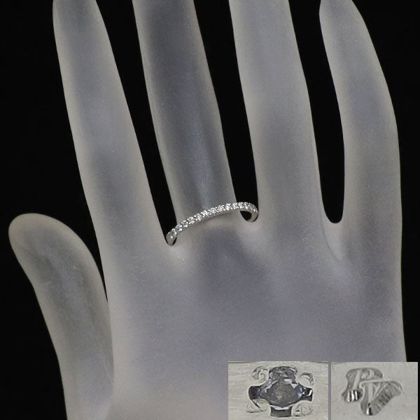 ポンテヴェキオ Pt950 ダイヤモンド リング 0.20ct ハーフエタニティ