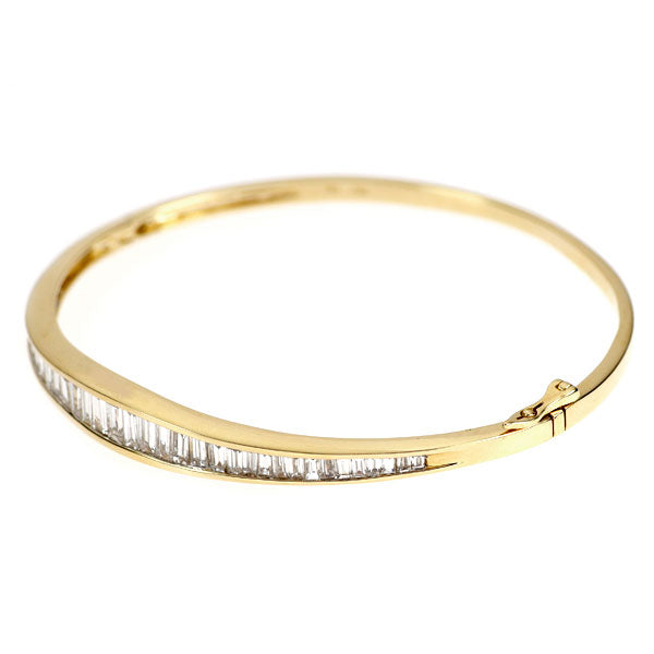 K18YG ダイヤモンド バングル 2.49ct