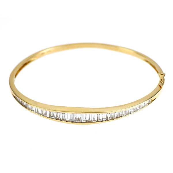 K18YG ダイヤモンド バングル 2.49ct