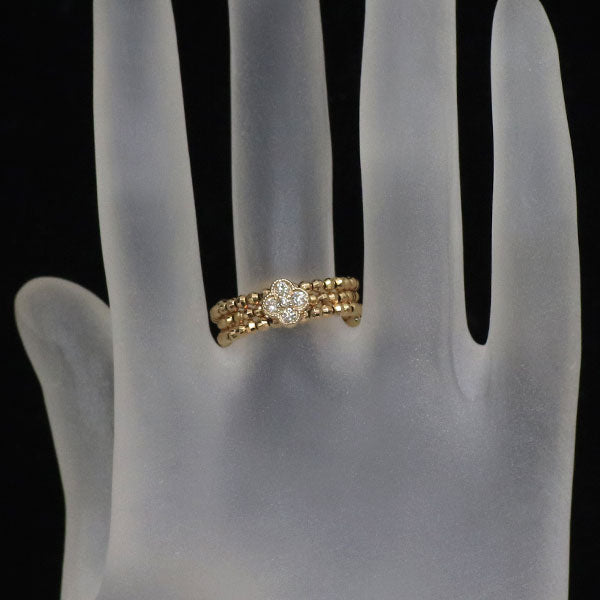 K18PG ダイヤモンド リング 0.13ct フラワー