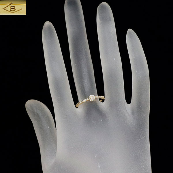 ベルシオラ K18YG ダイヤモンド リング 0.14ct