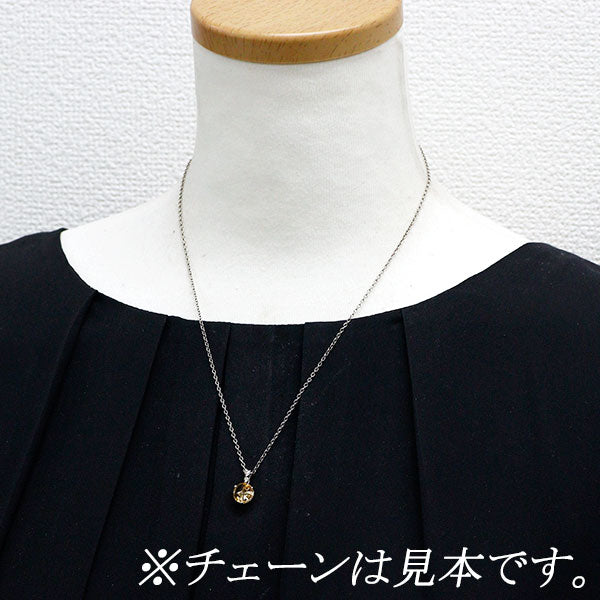 トム・ムーンシュタイナー/GSTV Pt950 シトリン ダイヤモンド ペンダントトップ 1.23ct D0.07ct