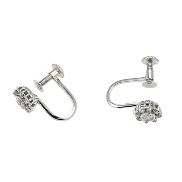 K18WG ダイヤモンド イヤリング 0.20ct