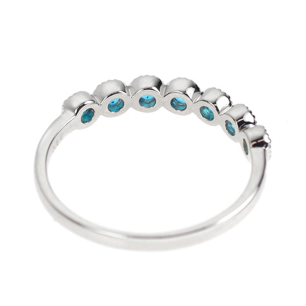 新品 Pt950 ネオンブルーアパタイト リング 0.28ct【エスコレ】