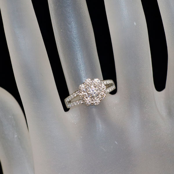 Pt950 GIA鑑定書付 最高級ダイヤモンド リング 0.30ct D IF 3EX D0.74ct