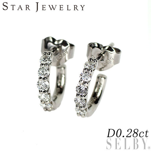 スタージュエリー Pt950 ダイヤモンド ピアス 0.28ct — セルビー 