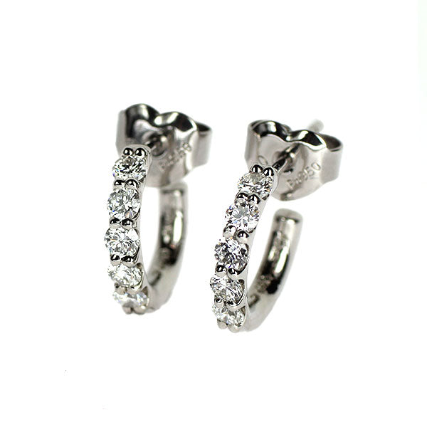 スタージュエリー Pt950 ダイヤモンド ピアス 0.28ct