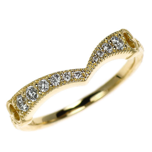 K18YG ダイヤモンド リング 0.20ct