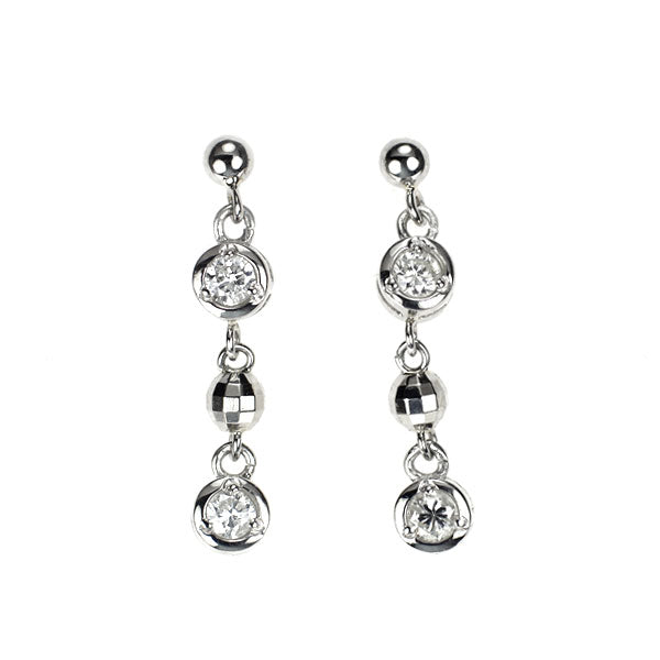 Pt900 ダイヤモンド ピアス 0.20ct