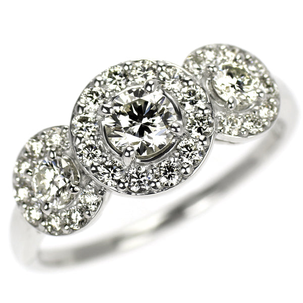 Pt950 ダイヤモンド リング 0.75ct