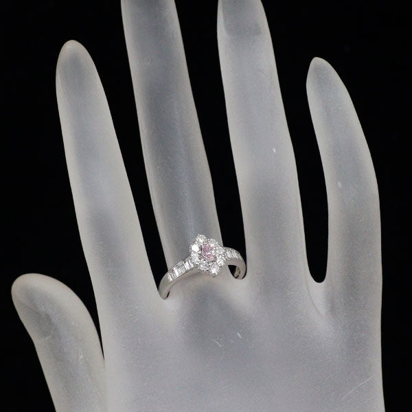 希少 Pt900 天然ピンクダイヤモンド リング 0.141ct FP I1 D0.79ct