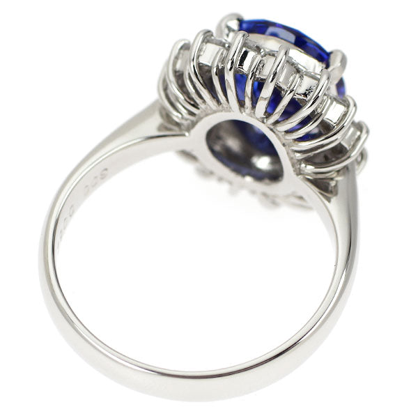 Pt900 タンザナイト ダイヤモンド リング 3.00ct D0.62ct