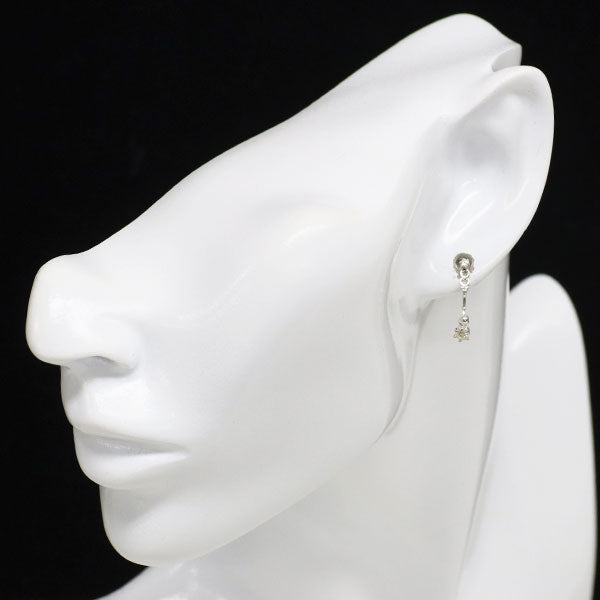 K18WG ダイヤモンド ピアス 0.17ct D0.05ct 2Way