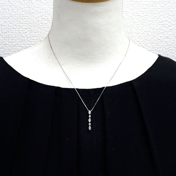 Pt900/Pt850 ダイヤモンド ペンダントネックレス 0.50ct