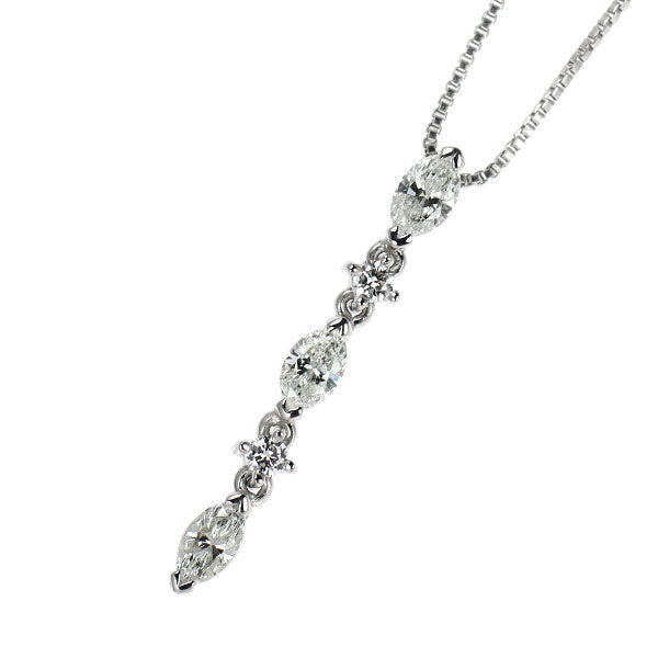 Pt900/Pt850 ダイヤモンド ペンダントネックレス 0.50ct