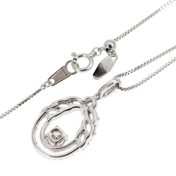 希少 K18WG 天然ピンクダイヤモンド ペンダントネックレス 0.259ct LPP I1 D0.36ct