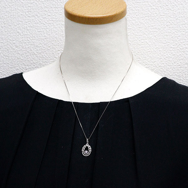 希少 K18WG 天然ピンクダイヤモンド ペンダントネックレス 0.259ct LPP I1 D0.36ct