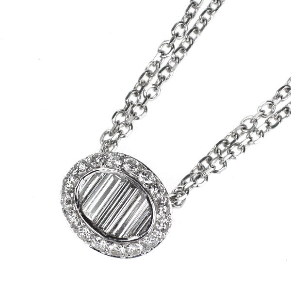 K18WG ダイヤモンド ペンダントネックレス 0.40ct