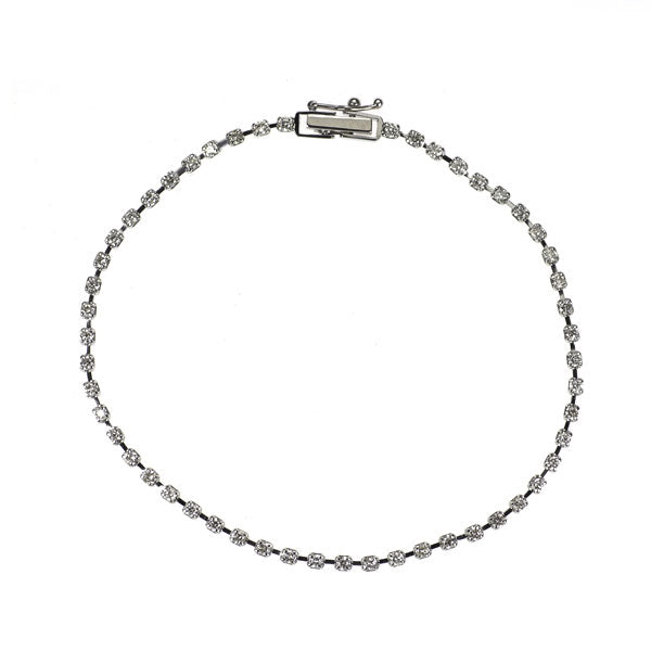 Pt850 ダイヤモンド ブレスレット 1.00ct テニス