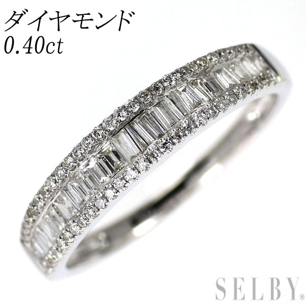 K18WG ダイヤモンド リング 0.40ct