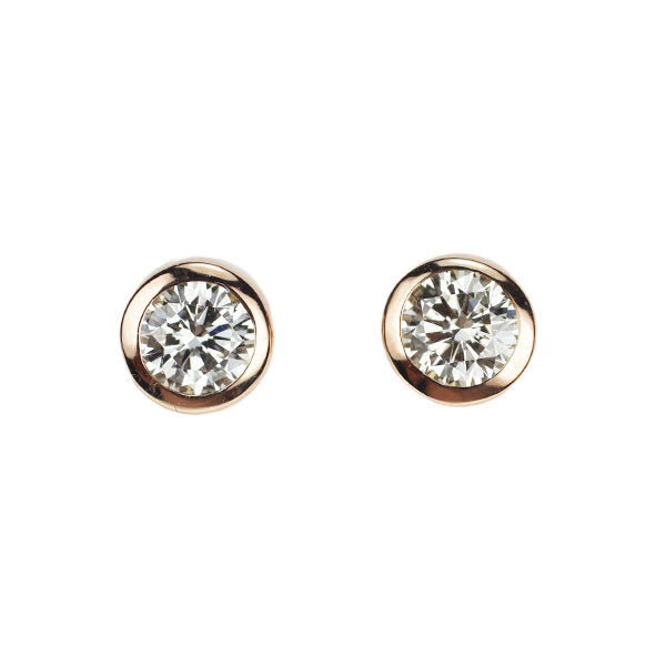 K18PG ダイヤモンド ピアス 0.30ct スタッド