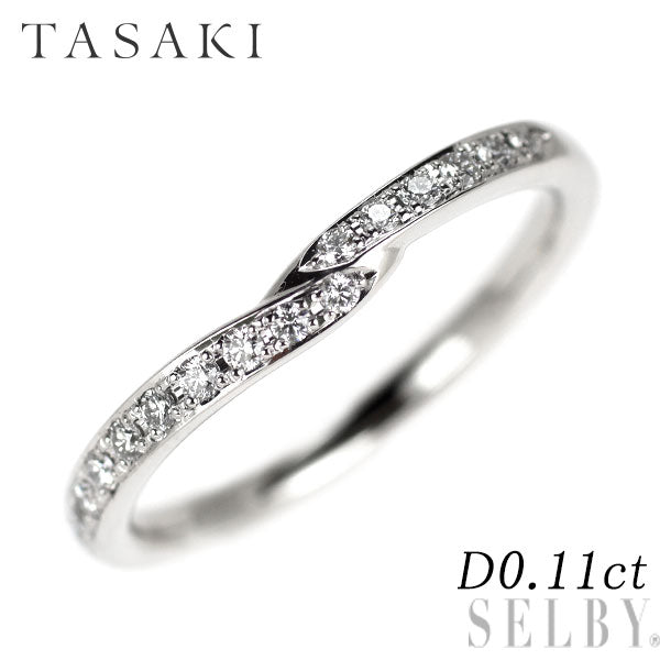 田崎真珠 Pt950 ダイヤモンド リング 0.11ct