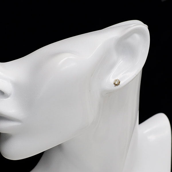 K18YG ゴールデンパール ダイヤモンド ピアス 径約11.1mm D0.50ct 2Way