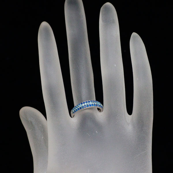希少 Pt900 アウイナイト パライバトルマリン リング 0.25ct PTL0.18ct パヴェ