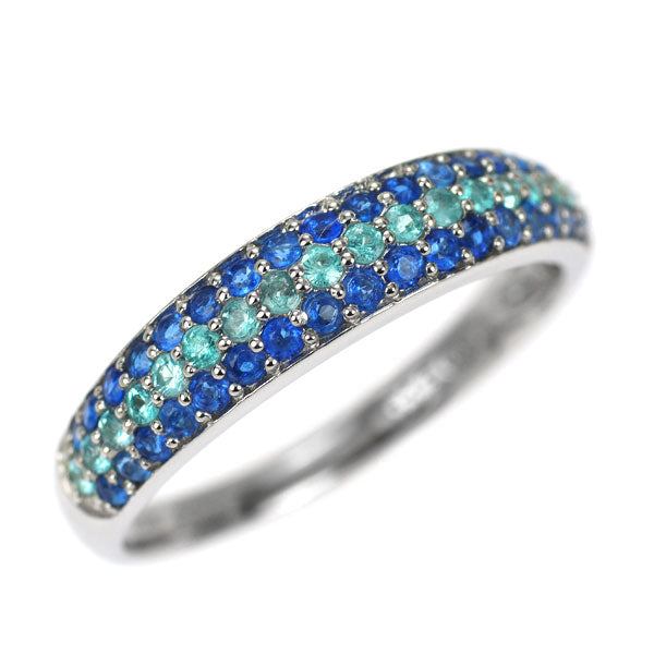 希少 Pt900 アウイナイト パライバトルマリン リング 0.25ct PTL0.18ct パヴェ