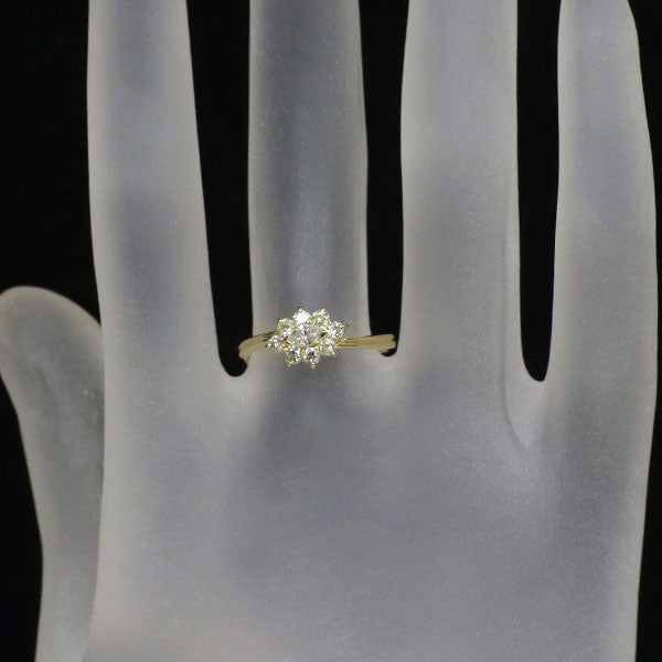 K18YG ダイヤモンド リング 0.38ct