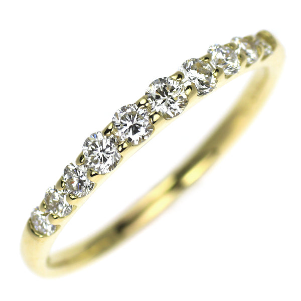 K18YG ダイヤモンド リング 0.50ct ハーフエタニティ